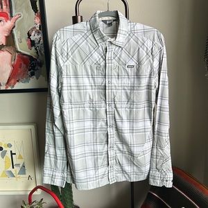 Orvis Pro Stretch Shirt. Size Small. White/Grey.